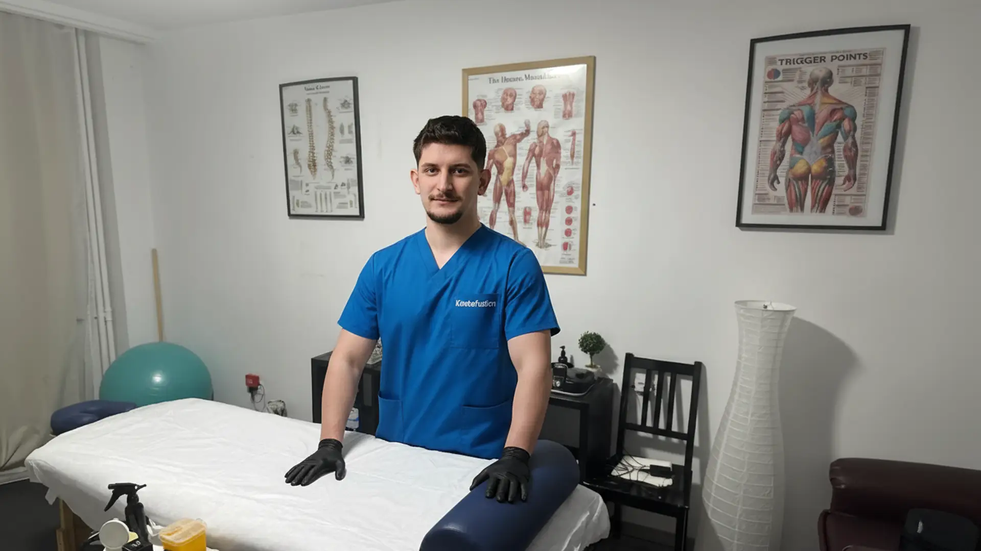 Specialiști KinetoFusion asistând pacienții în cabinet